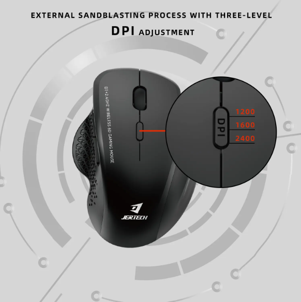 JERTECH Elite Macro Pro Gaming Mouse – Programmable RGB USB Mouse with Adjustable DPI