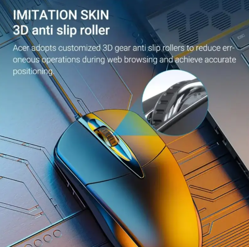 JERTECH Optical Mouse with Blue-Sensor – High-Precision USB Wired Mouse for Office & Everyday Use