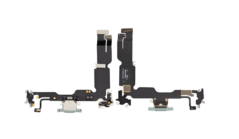 iPhone 15 Plus Charging Port Flex Cable – Green USB-C Connector | OEM-Compatible Charging Dock Assembly for Models A2846 A3102 A3105