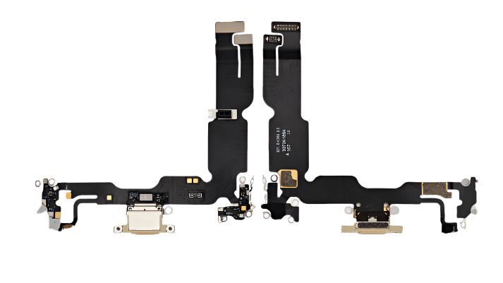iPhone 15 Plus Charging Port Flex Cable – Yellow USB-C Connector | OEM-Compatible Charging Dock Assembly for Models A2846 A3102 A3105