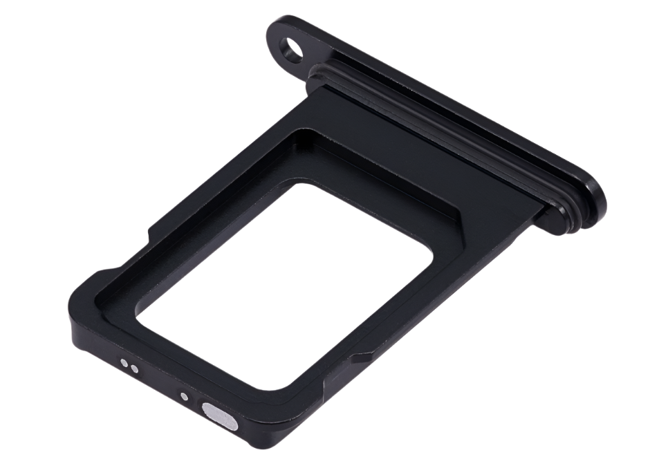 iPhone 15 Plus Black SIM Card Tray – OEM-Compatible Nano SIM Holder | Models A2846 A3102 A3105 | Single & Dual SIM Slot Replacement