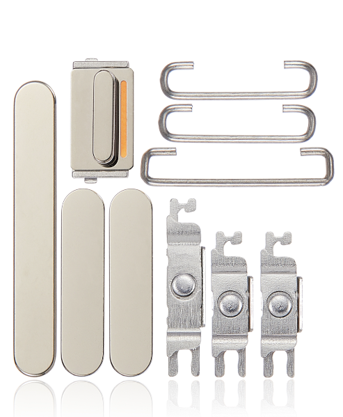 Gold Side Button Set Compatible with iPhone 14 Pro & 14 Pro Max – Power, Volume & Mute Key Replacements | A2650 A2889 A2892 A2893 A2894