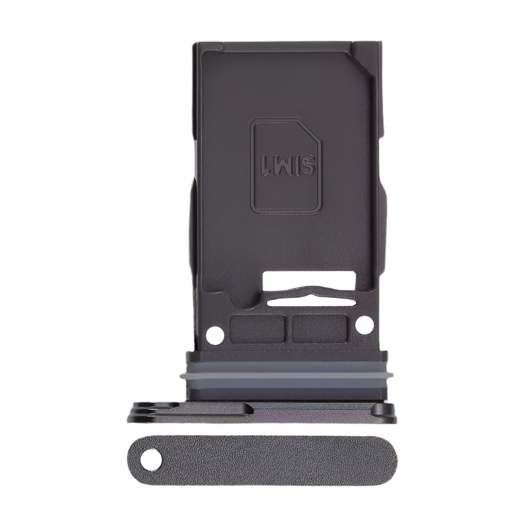 Black Single SIM Card Tray – Compatible with Samsung S24 Ultra (SM-S928 Series) | OEM Finish + Water-Seal Ring