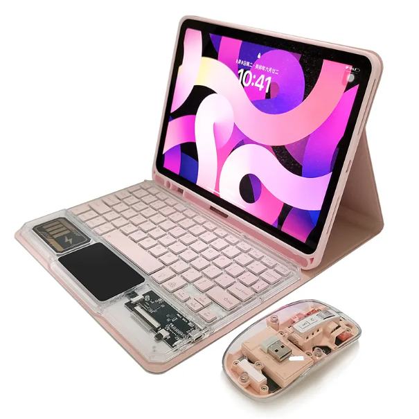 JERTECH Transparent Wireless Keyboard – 2.4GHz Slim USB Keyboard | Clear Design