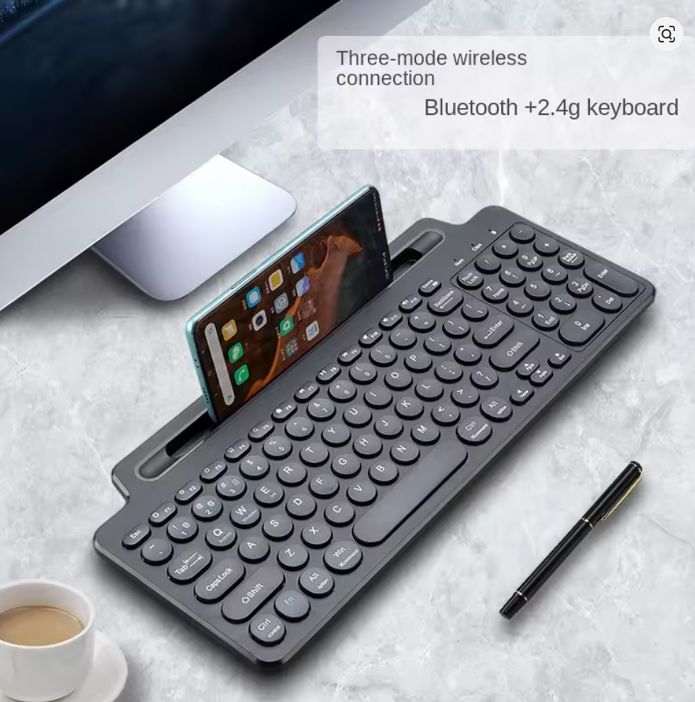 JERTECH Wireless Keyboard – Compact 2.4GHz USB Keyboard | Office & Travel Ready