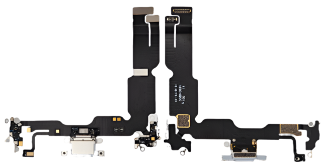 iPhone 15 Plus Charging Port Flex Cable – Blue USB-C Connector | OEM-Compatible Charging Dock Assembly for Models A2846 A3102 A3105