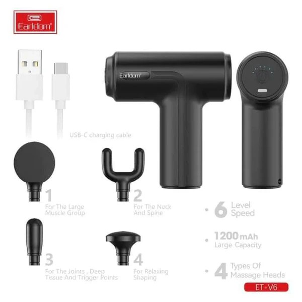 Mini Vibration Massage Gun – Portable Deep Tissue Muscle Relaxer for Recovery, Pain Relief & Stress Relief