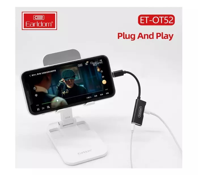 2-in-1 8-Pin to AUX & Charging Adapter – Dual Port iPhone Dongle for Headphones, Music & Calls