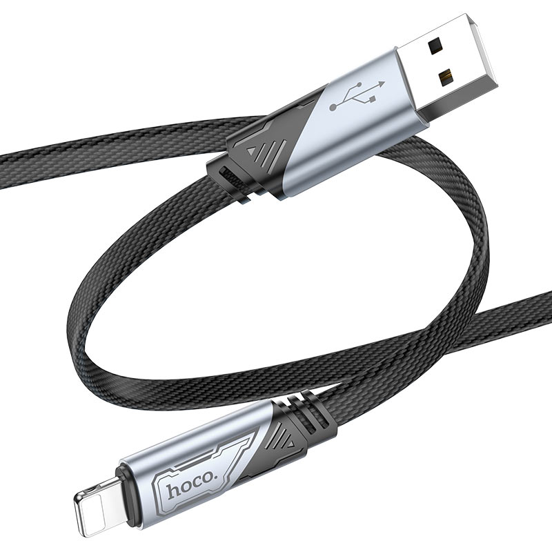 Hoco USB-A to 8-Pin Cable – Fast Charging & High-Speed Data Sync Cord for iPhone, iPad & Apple Devices