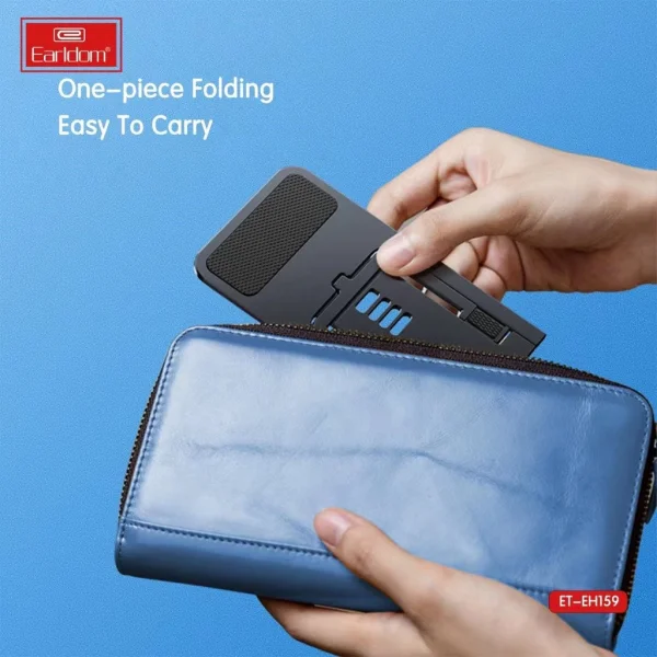 Ultra-Thin Foldable Desktop Phone & Tablet Stand – Adjustable Portable Holder for Desk, Compact and Sturdy Stand for iPhone, iPad & More