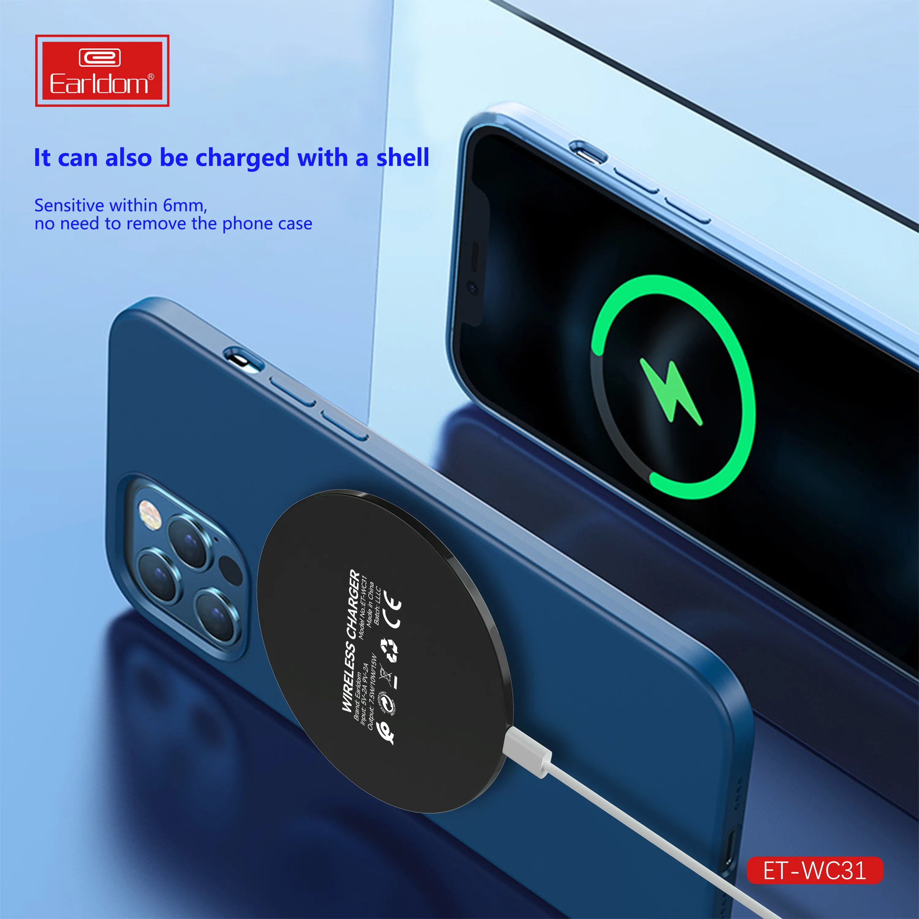 15W Fast Wireless Charger – Ultra Slim Qi Charging Pad for iPhone, Samsung & All Qi-Enabled Devices