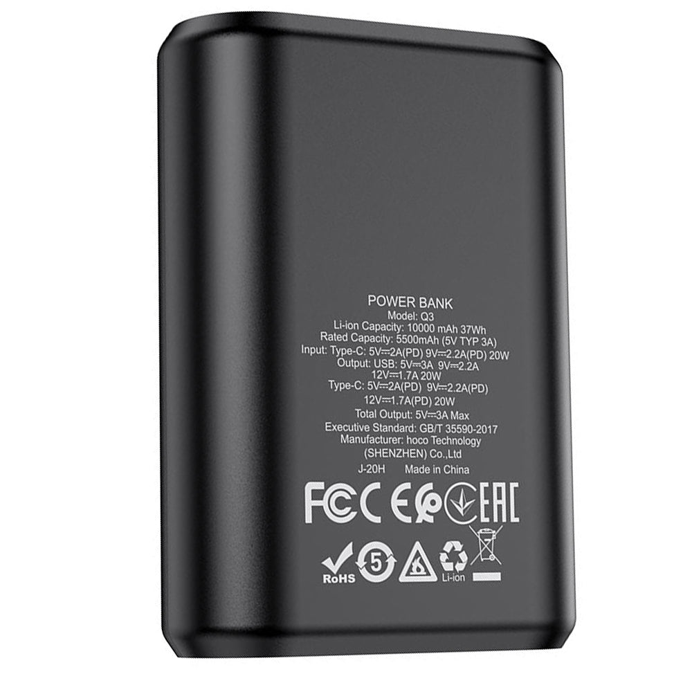 HOCO Two-Way Fast Charge Compact Power Bank | 10000mAh USB-C & Micro Input
