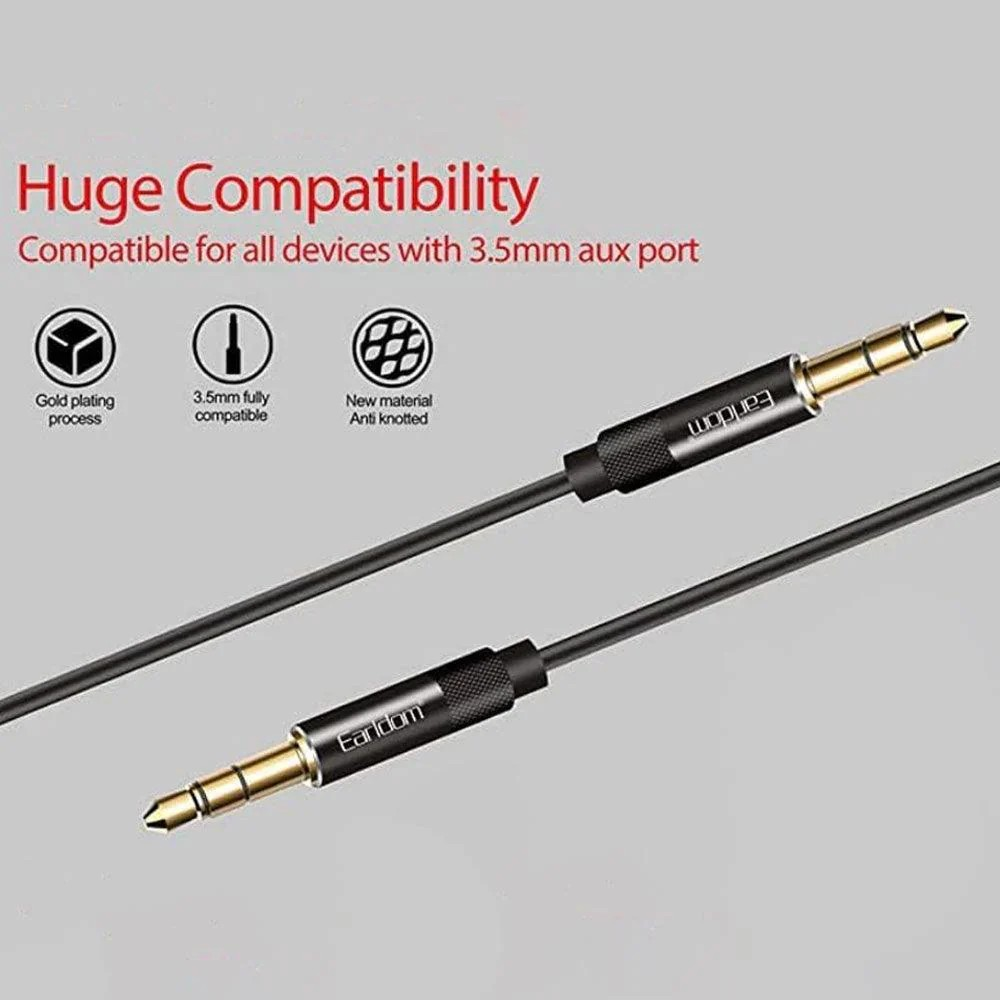3.5mm Stereo Audio Extension Cable – Male to Female Aux Adapter for Headphones, Speakers & Audio Devices