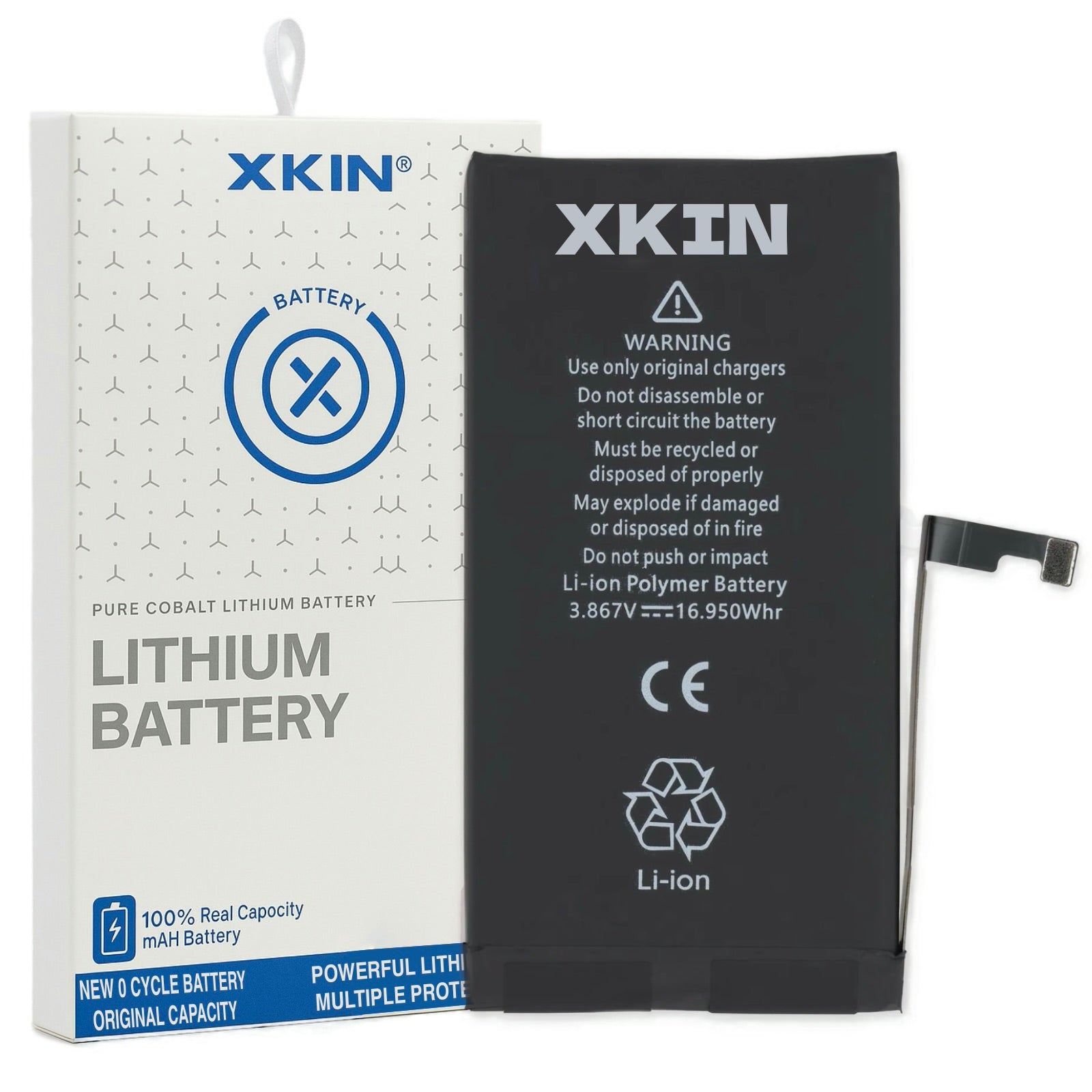 XKIN Battery for iPhone 15 Plus – 4373mAh 3.87V Li-ion Polymer Replacement | 0 Cycle, OEM-Compatible