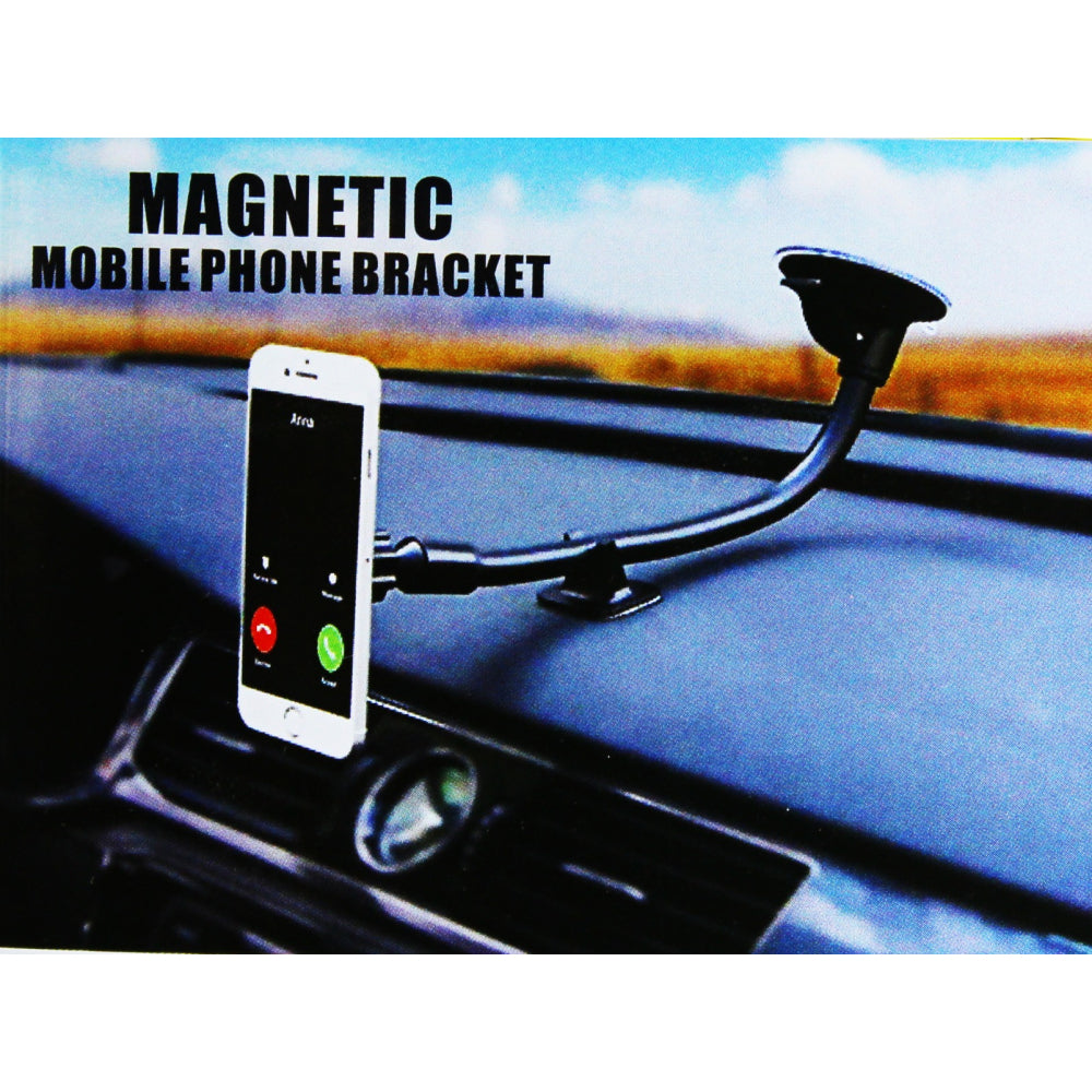 Flexible Magnetic Car Phone Mount – Long Arm Dashboard & Windshield Bracket