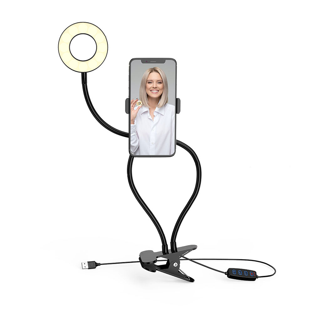 Fill Light – USB LED Dimmable Ring Light with Adjustable Stand | Content Creator Kit