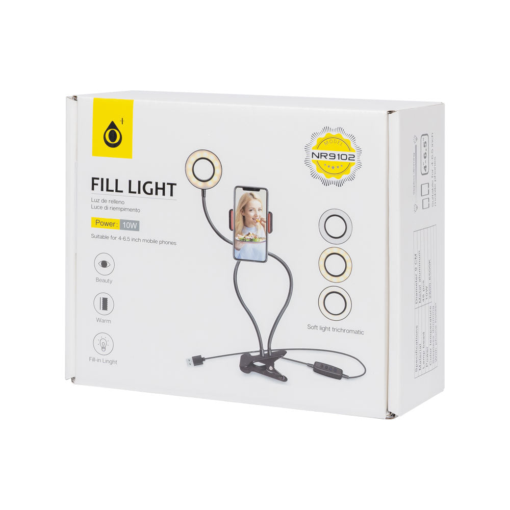 Fill Light – USB LED Dimmable Ring Light with Adjustable Stand | Content Creator Kit