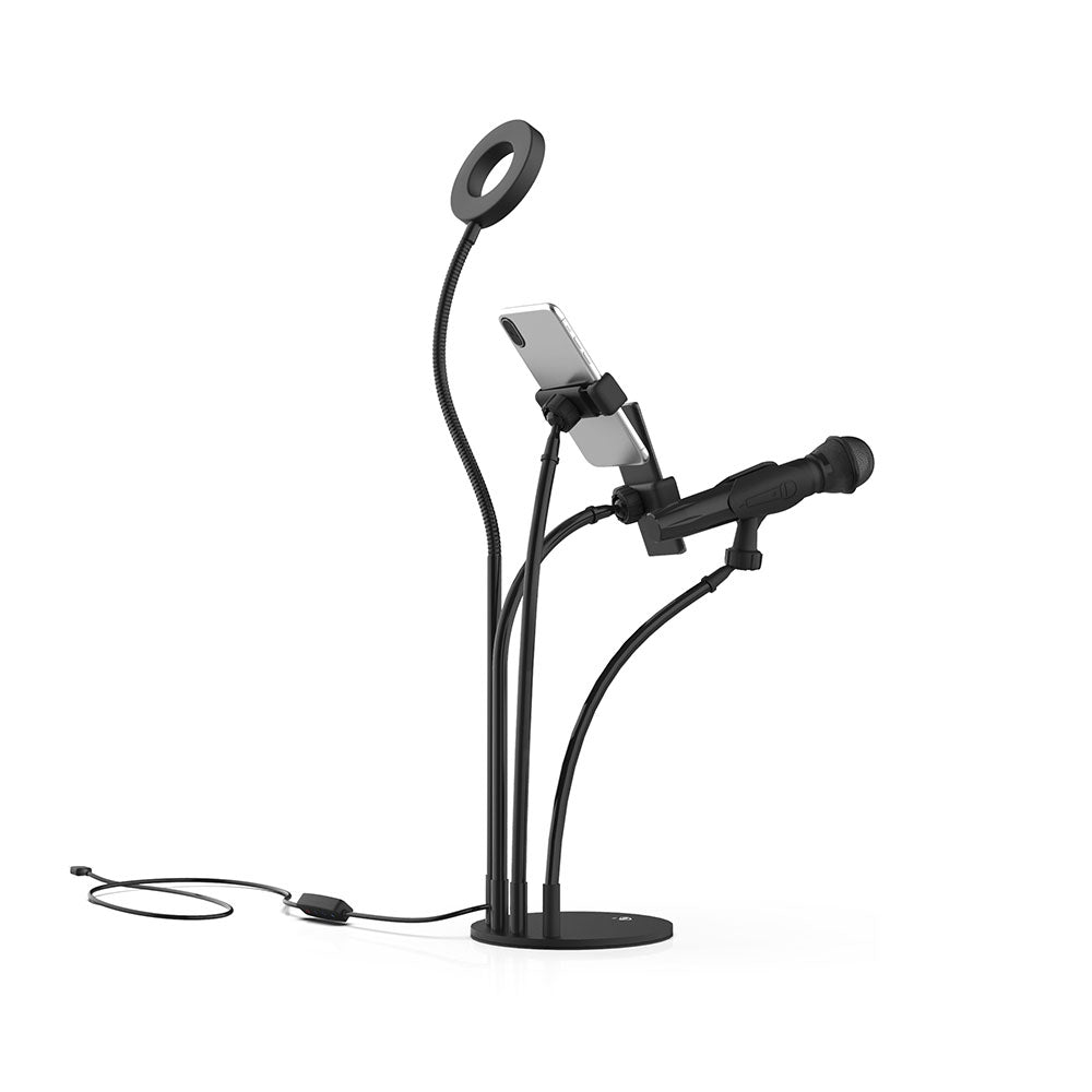 Fill Light with Microphone Holder – USB LED Ring Light for Streaming & Recording