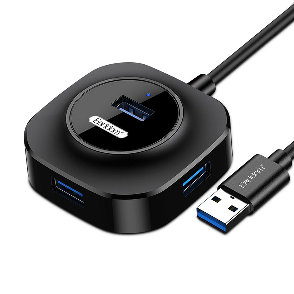 USB Hub Splitter – 4-Port USB Expansion Adapter for Laptop, PC & Desktop | Plug-and-Play USB 3.0/2.0 Device Extender