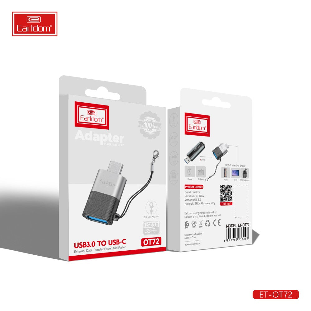 USB 3.0 to USB-C Adapter – High-Speed OTG Converter for Phones, Tablets, Laptops & Storage Devices | Plug-and-Play Type-A to Type-C