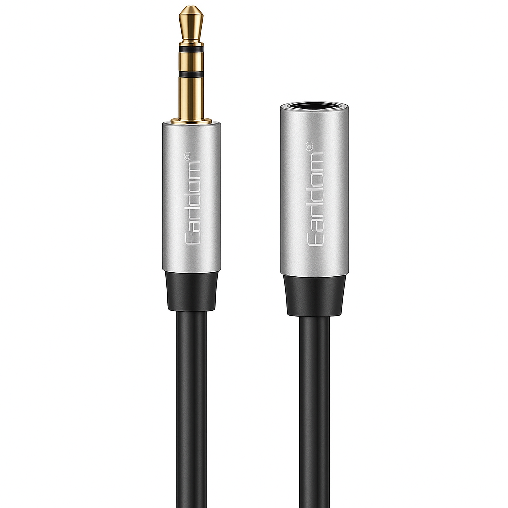 3.5mm Stereo Audio Extension Cable – Male to Female Aux Adapter for Headphones, Speakers & Audio Devices