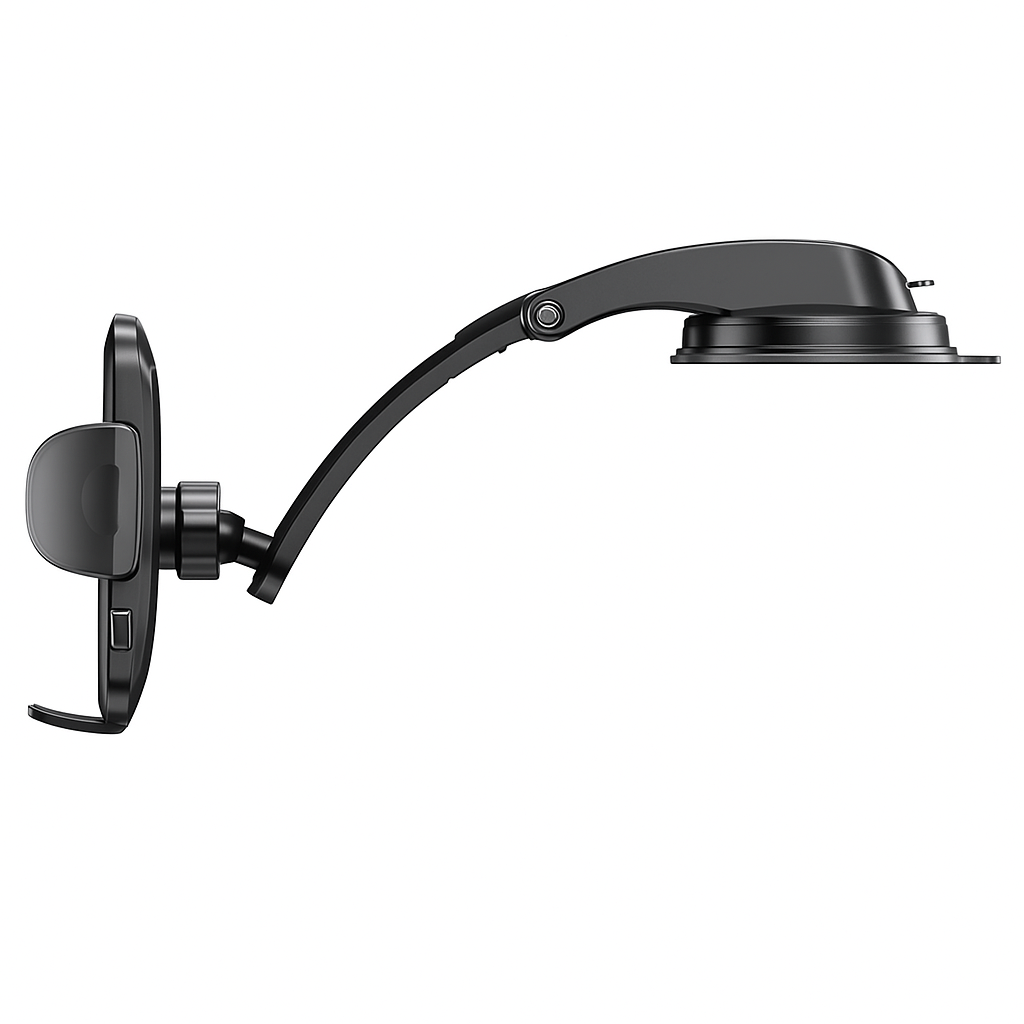 Adjustable Folding Suction Cup Phone Holder – Dashboard Mount