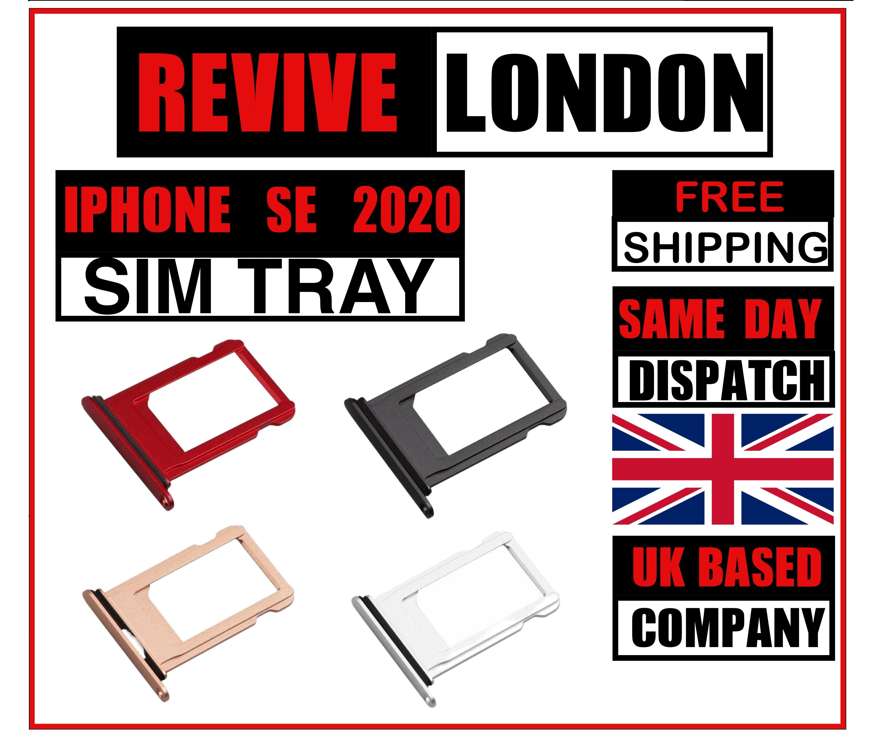 Apple iPhone SE 2020 Replacement Sim Card Tray UK Stock