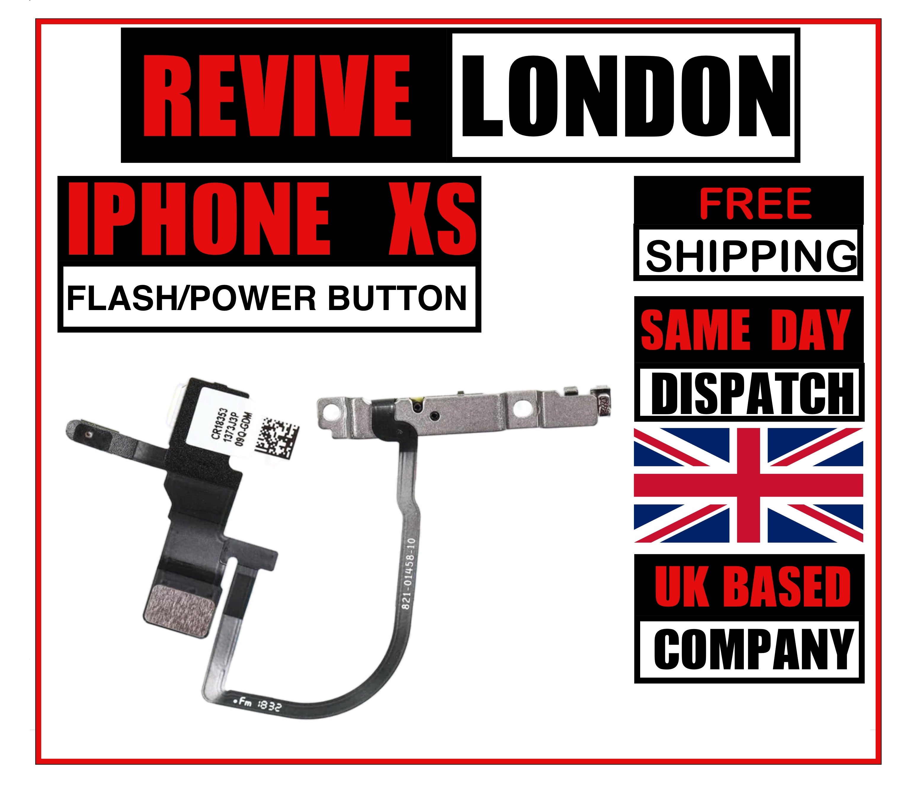 For Apple iPhone Xs replacement power flex with flash