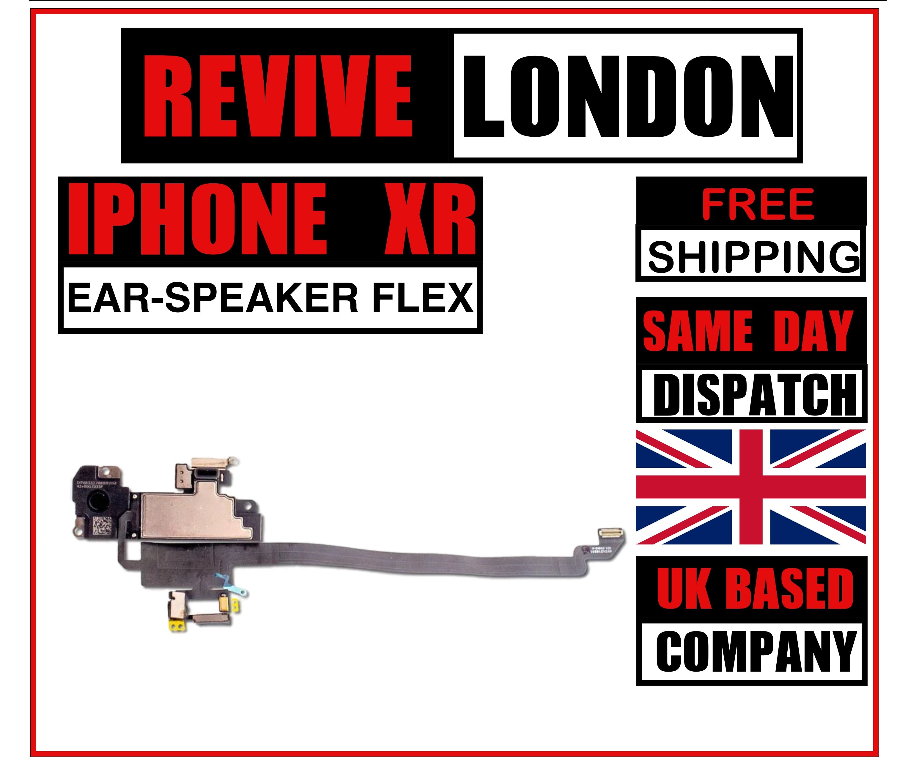 For Apple iPhone XR Replacement Proximity Sensor, Earpiece Speaker and Microphone Flex