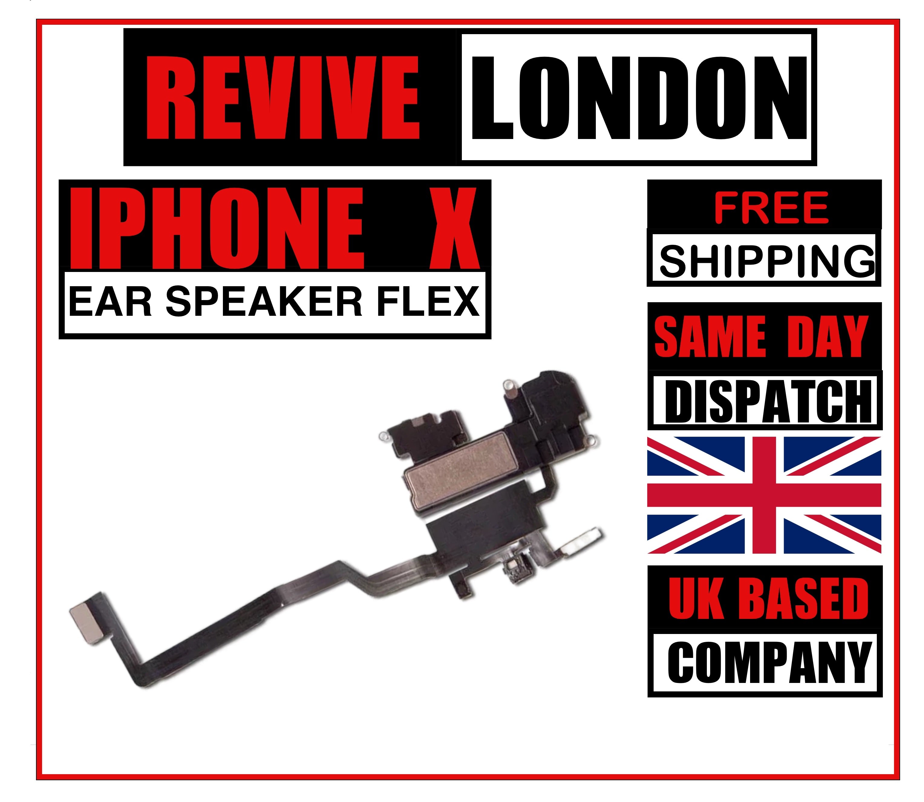 For Apple iPhone X Replacement Proximity Sensor, Earpiece Speaker and Microphone Flex
