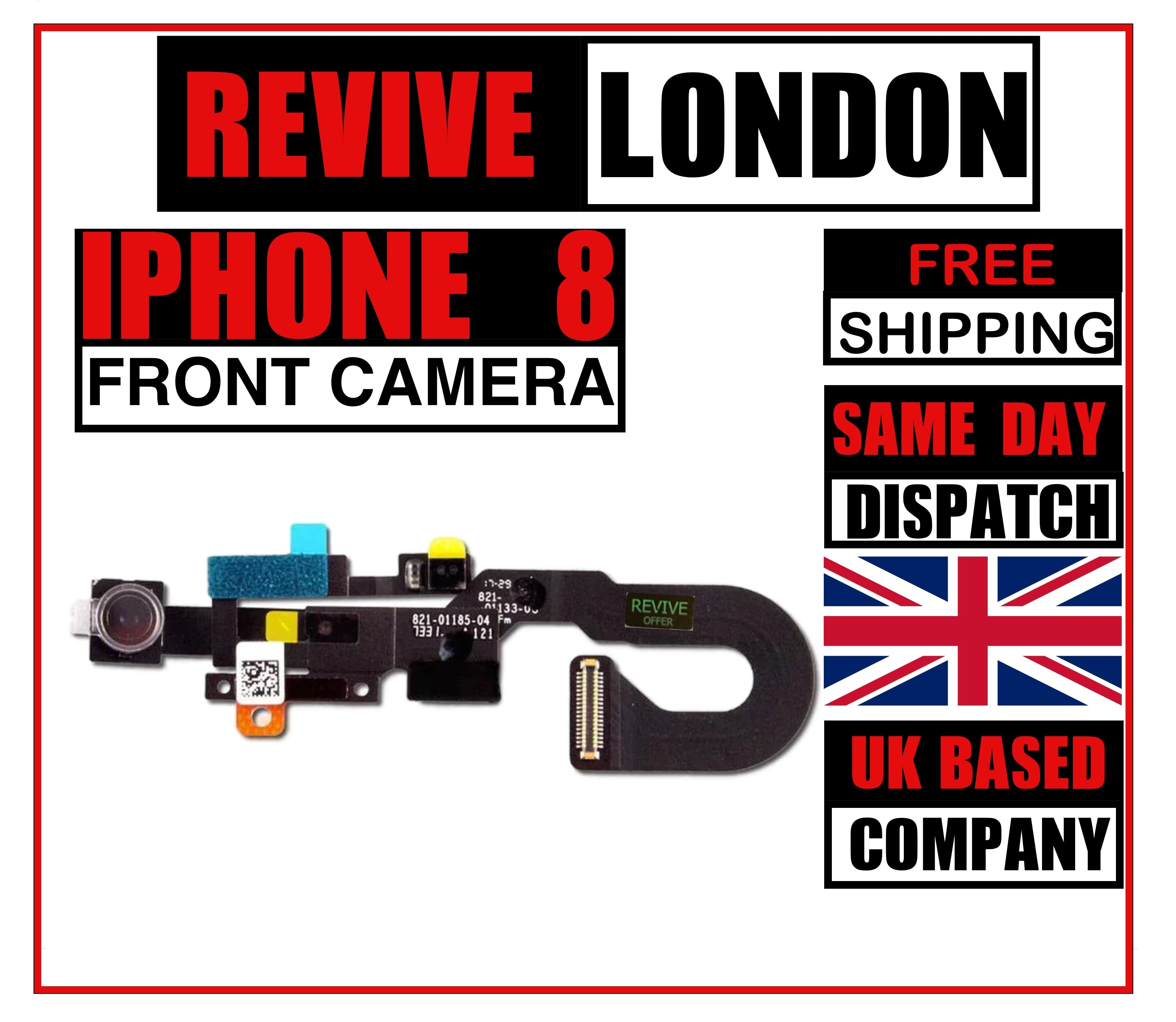 Apple iPhone 8  Replacement Front Camera, Light/Proximity Sensor & Top Microphone Flex