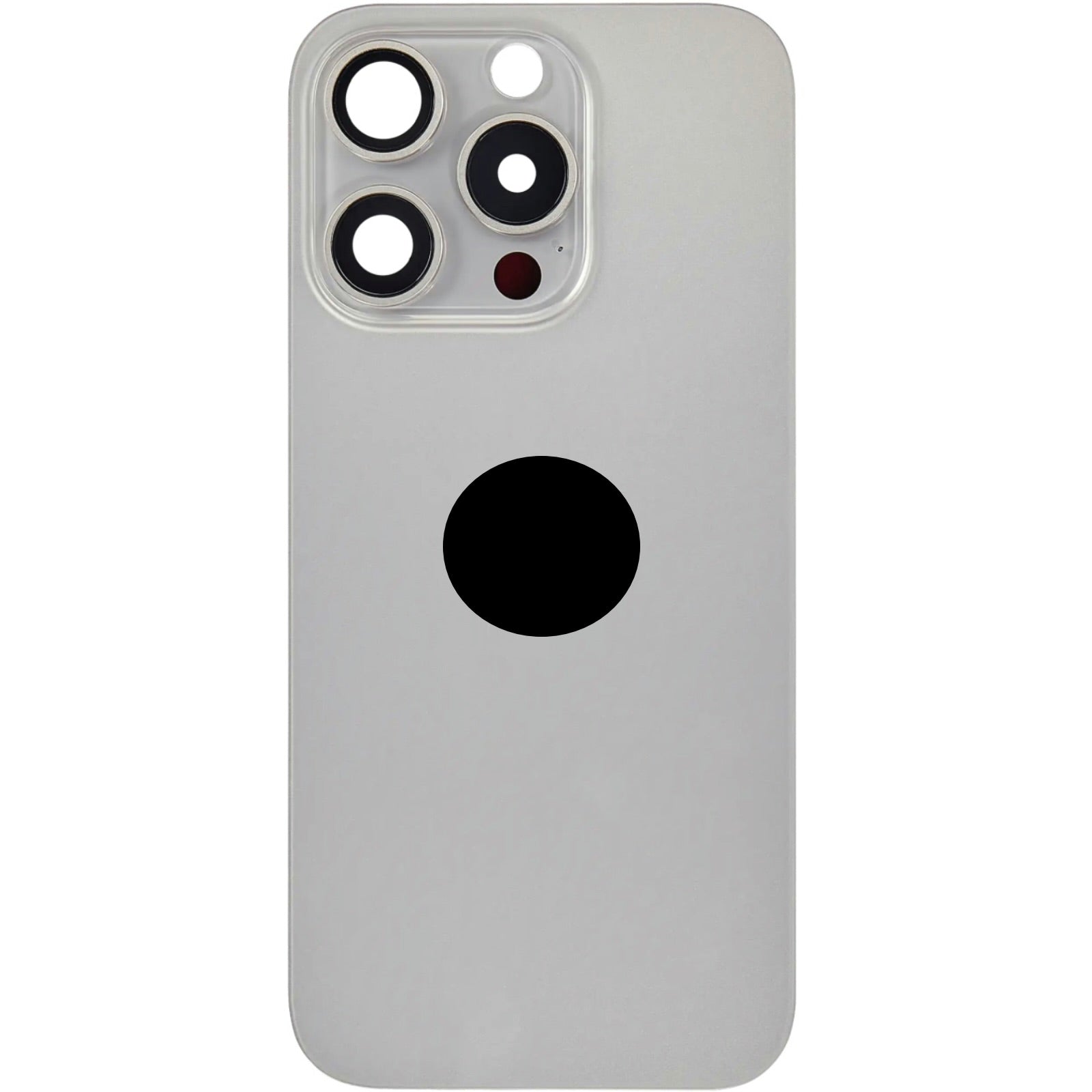 Titanium Natural Back Glass with Steel Plate & MagSafe Magnet Pre-Installed Compatible for iPhone 15 Pro – OEM-Compatible Rear Housing Replacement | A2848 A3101 A3104