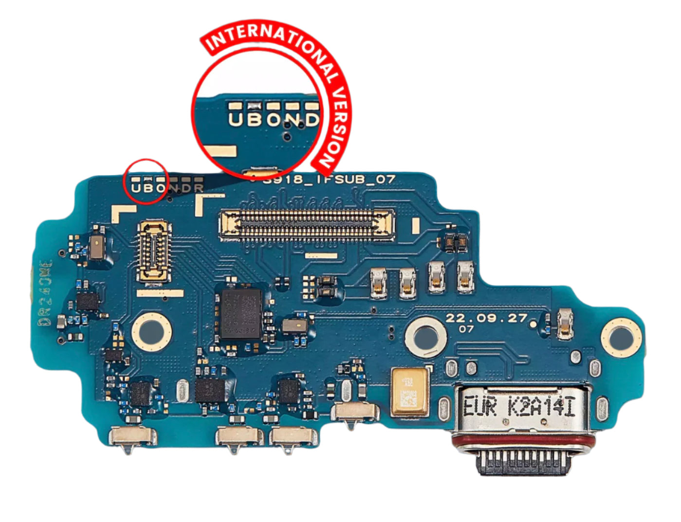 USB-C Charging Flex & SIM Reader Combo for Samsung S23 Ultra – Power & Network Repair Solution