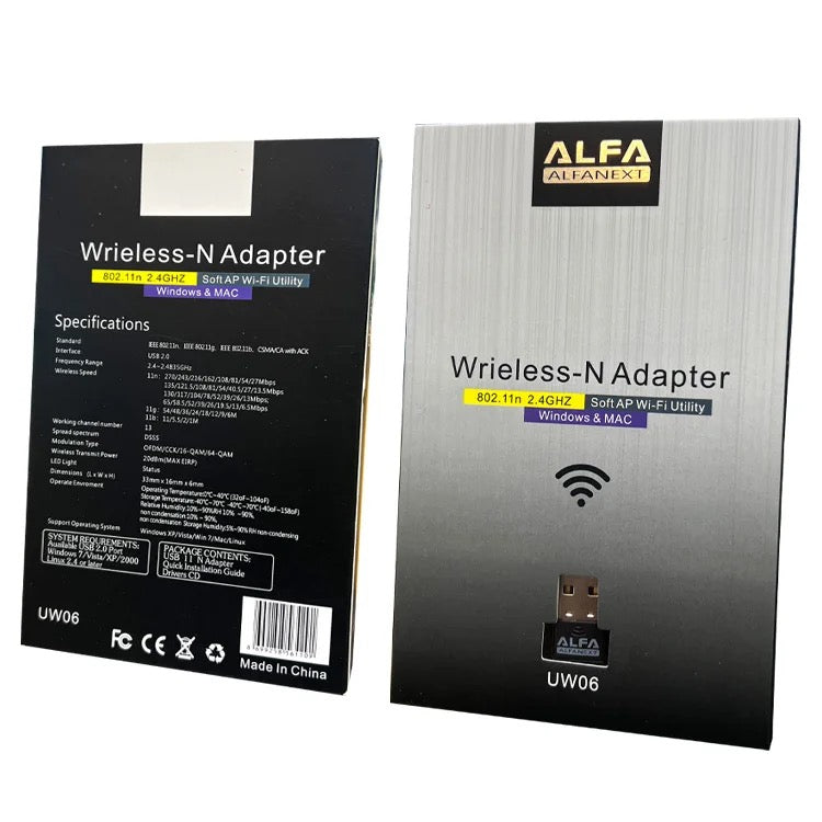 USB Wi-Fi Adapter 802.11n – Soft AP Utility, Windows/Mac/Linux
