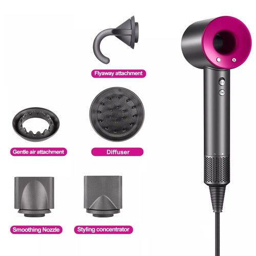 Leafless Hair Dryer – Fast Drying with Intelligent Heat Control & Attachments