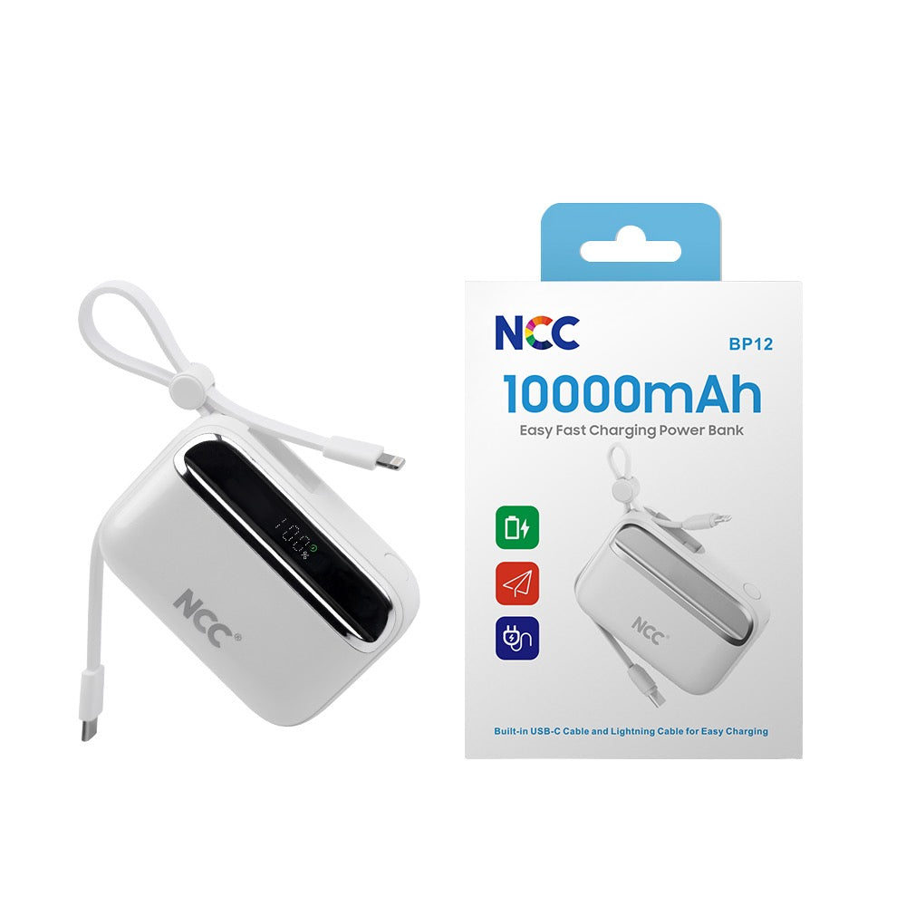NCC 10000mAh Easy Fast Charging Power Bank – Lightweight & Universal | Dual USB