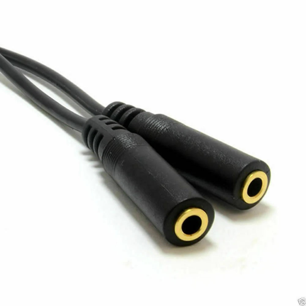 3.5mm AUX Splitter – Dual Audio Jack for Headphones & Speakers