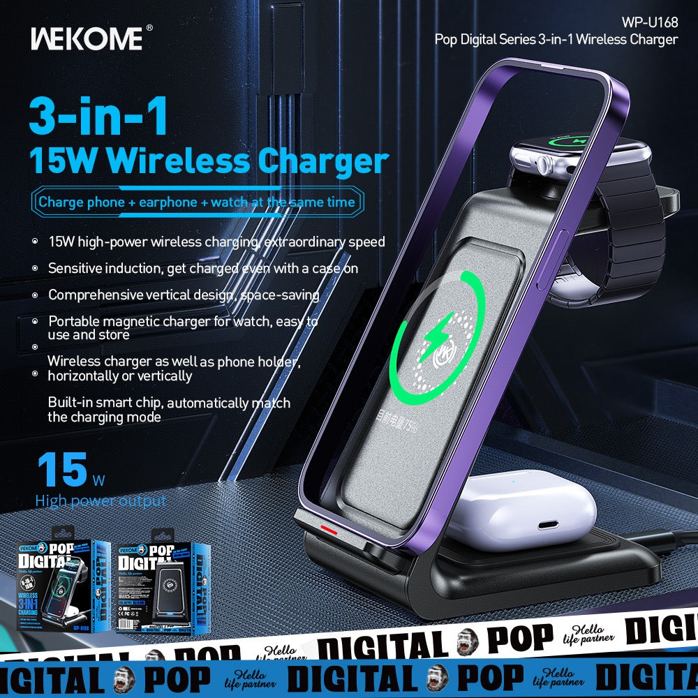 3-in-1 Wireless Charger – Fast & Convenient Charging Solution