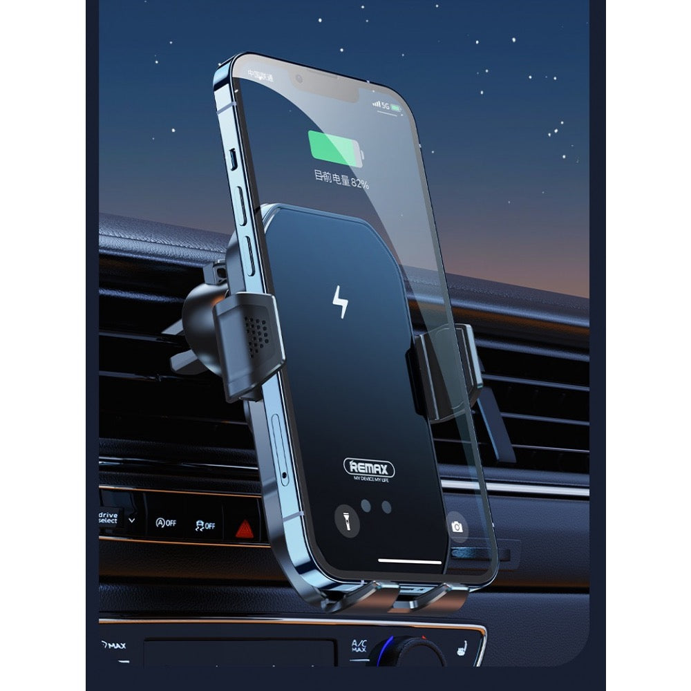 Wireless Car Phone Holder – 15W Fast Charger, 360° Adjustable Mount