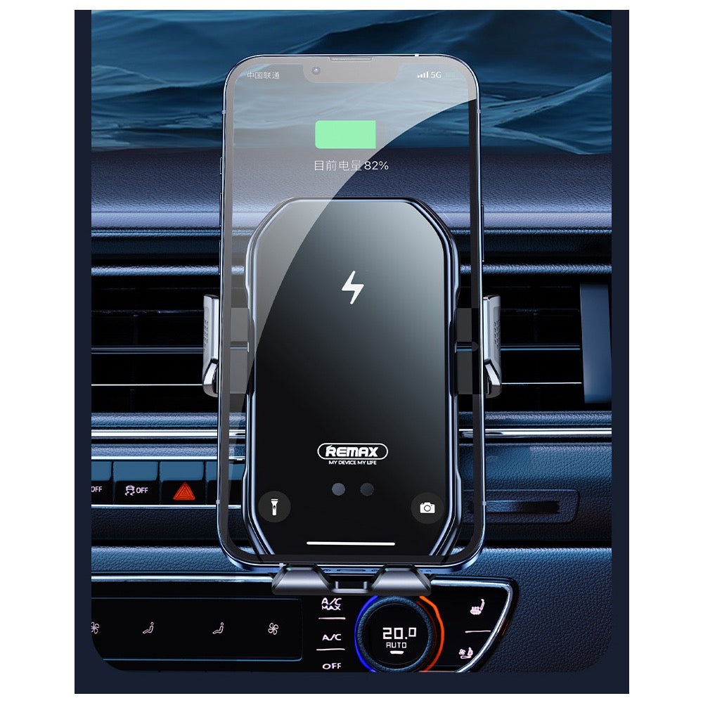 Wireless Car Phone Holder – 15W Fast Charger, 360° Adjustable Mount
