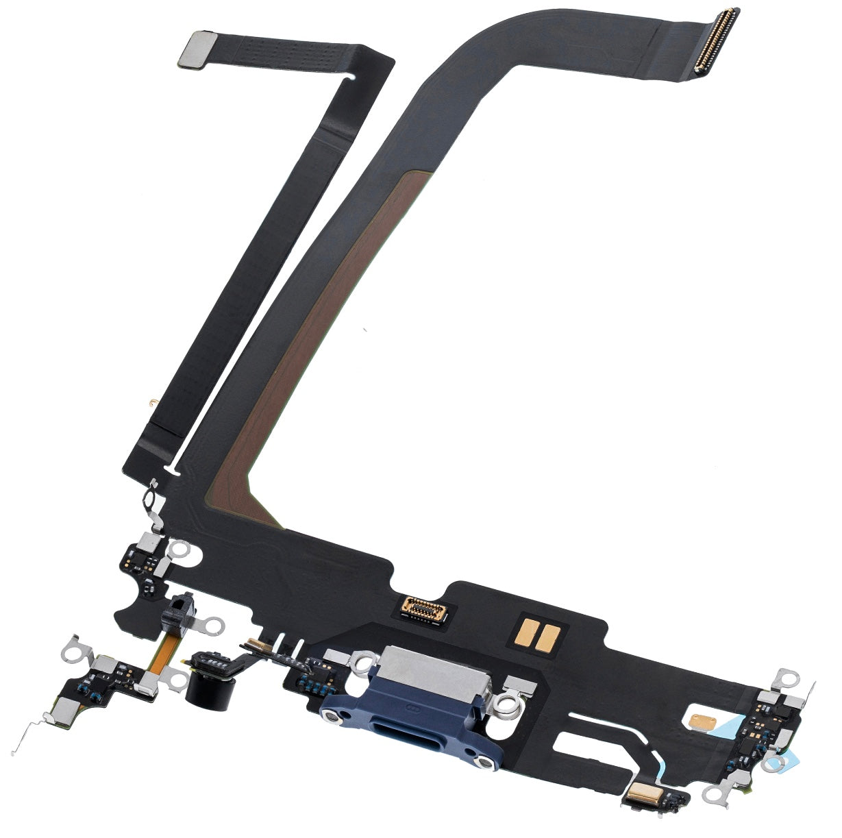 Charging Port Flex Cable Compatible with iPhone 13 Pro Max – Blue | Internal Charging Connector with Microphone | A2484 A2641 A2643 A2644 A2645 🔌📱✨