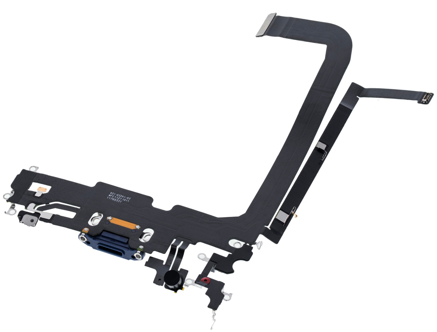 Charging Port Flex Cable Compatible with iPhone 13 Pro Max – Blue | Internal Charging Connector with Microphone | A2484 A2641 A2643 A2644 A2645 🔌📱✨