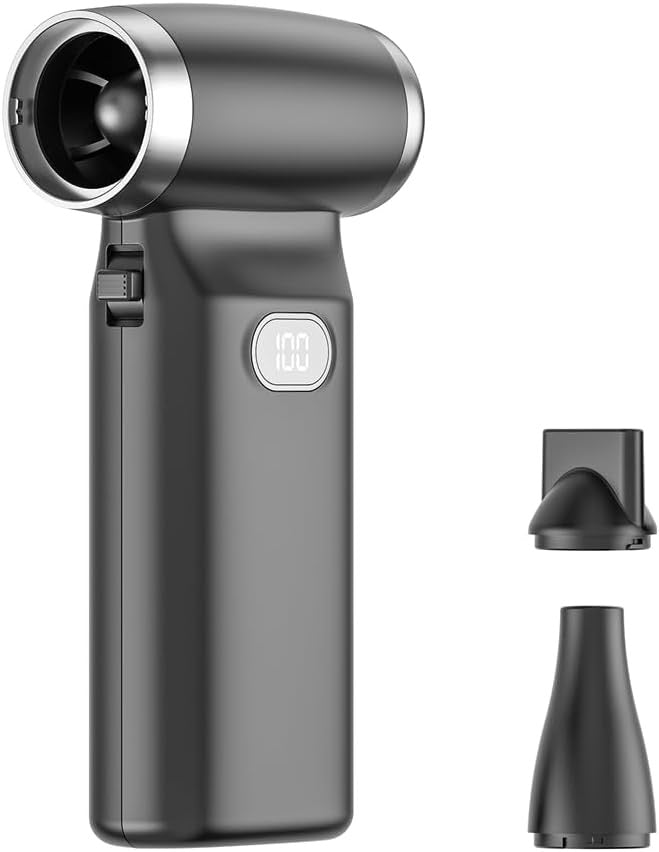 Rechargeable Compressed Air Duster – Turbo Blower with Digital Display & Adjustable Speed