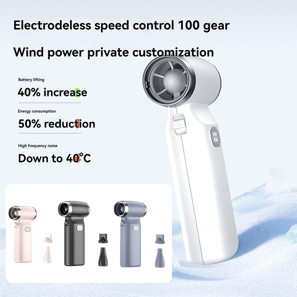 Rechargeable Compressed Air Duster – Turbo Blower with Digital Display & Adjustable Speed