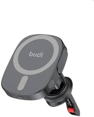 Magnetic Wireless Car Charger Holder – 2-in-1 Windshield & Vent Mount
