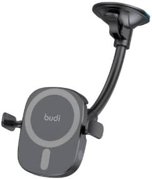 Magnetic Wireless Car Charger Holder – 2-in-1 Windshield & Vent Mount