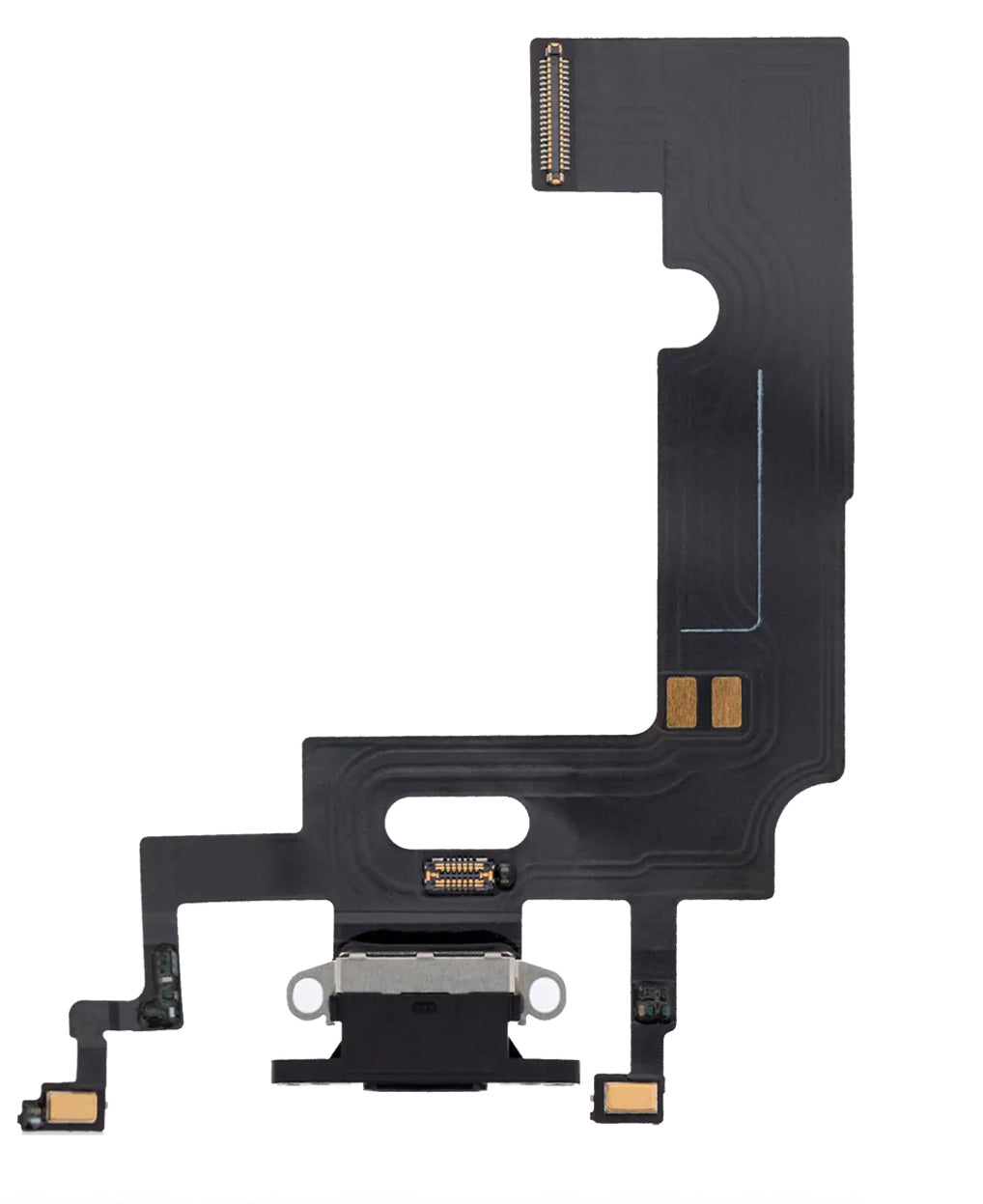 Charging Port Flex Cable Compatible with iPhone XR – Black USB Charging Dock & Microphone Flex | A1984 A2105 A2106 A2108 🟠🔌🎤