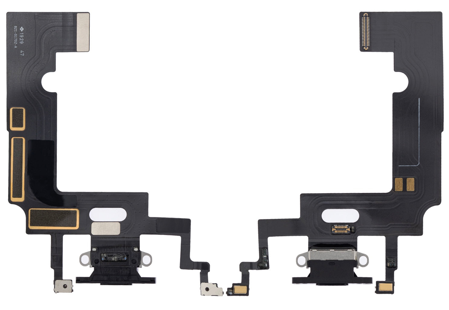 Charging Port Flex Cable Compatible with iPhone XR – Black USB Charging Dock & Microphone Flex | A1984 A2105 A2106 A2108 🟠🔌🎤