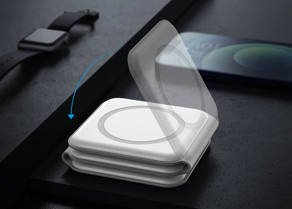 3-in-1 Magnetic Wireless Charger – Fast Charge for Phone, Watch & Earbuds