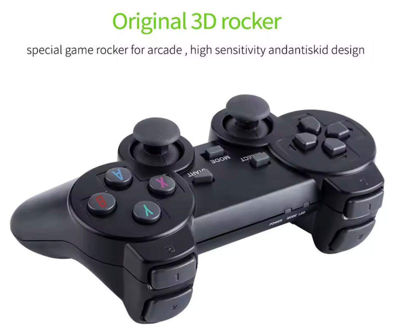 2.4G Wireless Controller Gamepad – 40 Emulator Support, HDMI TV Output